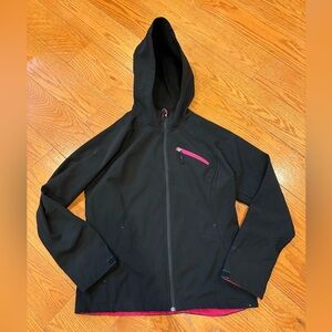 Free Tech Black Softshell Jacket with Hood – Women’s Size Medium